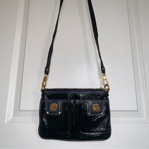 Marc Jacobs Percy black leather crossbody purse